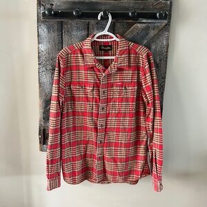 Men's Wrangler Plaid Long Sleeve Button Down Shirt
